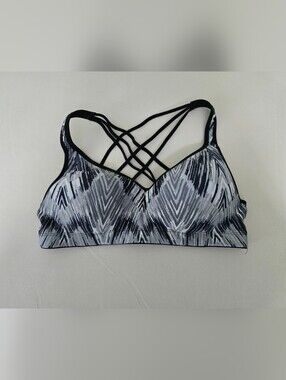 Charm Leaks Strappy Back Padded Sports Bra Size Medium